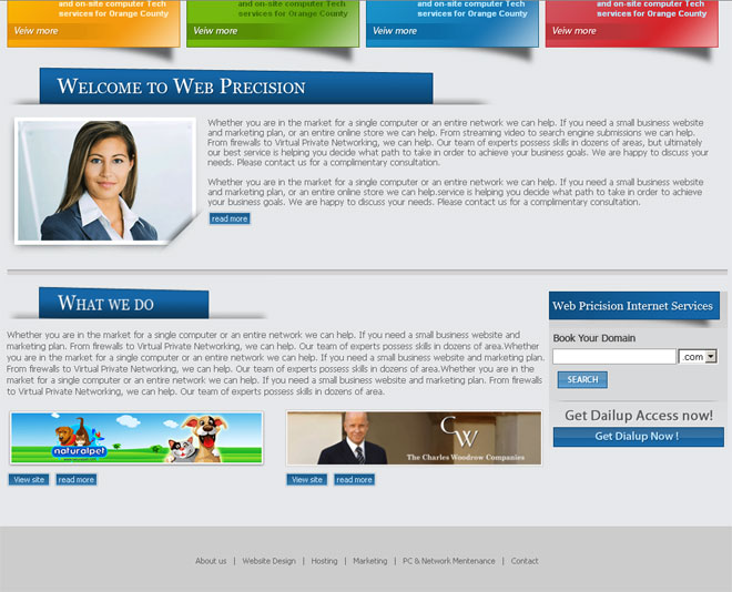 Web Perfect Service - Page Details